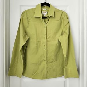 Talbots Sage Green Button Up Shirt